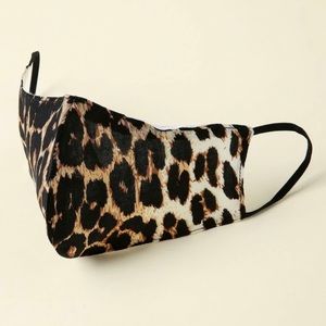 Leopard print face mask